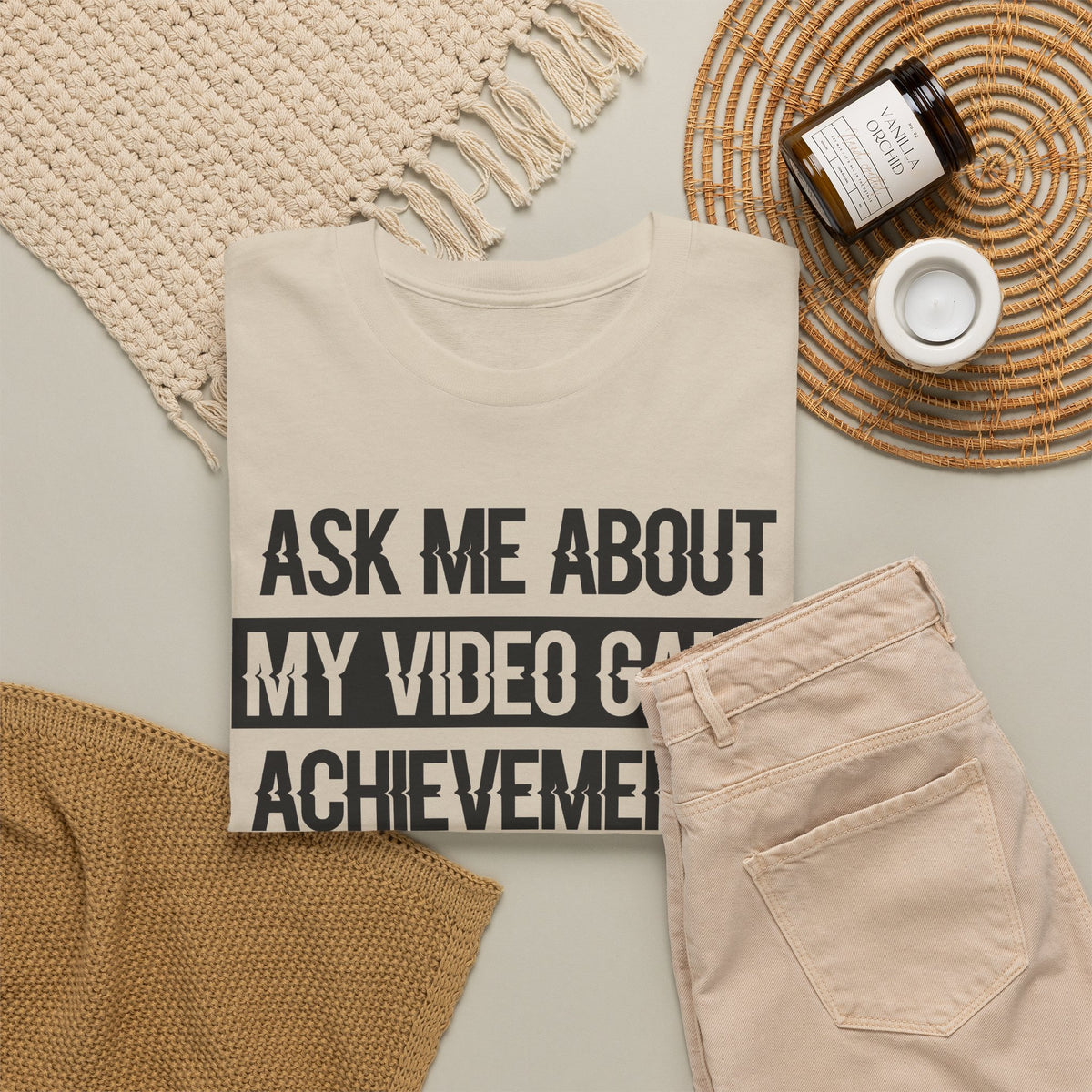 "Ask Me About My Video Game Achievements" T-Shirt