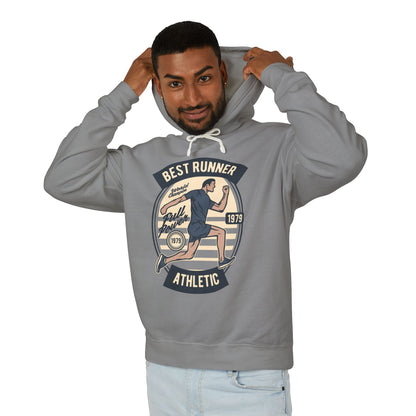 "Best Runner Athletic" Lightweight Hooded Sweatshirt