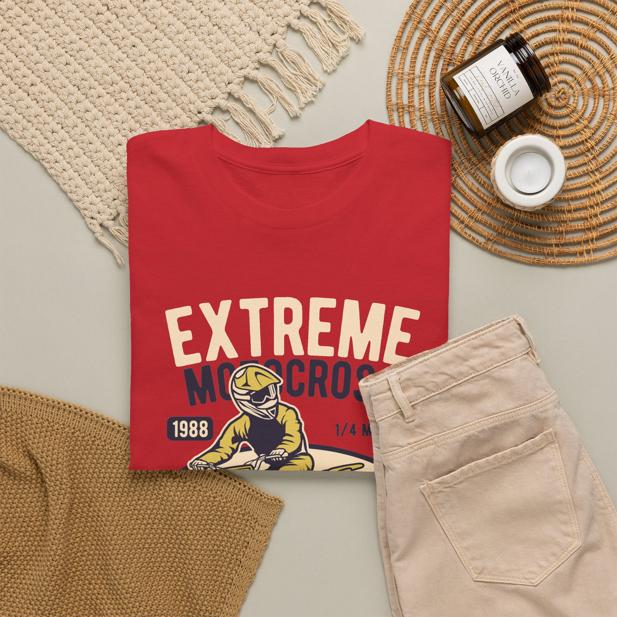 Extreme Motocross Retro Racing Champion T-Shirt
