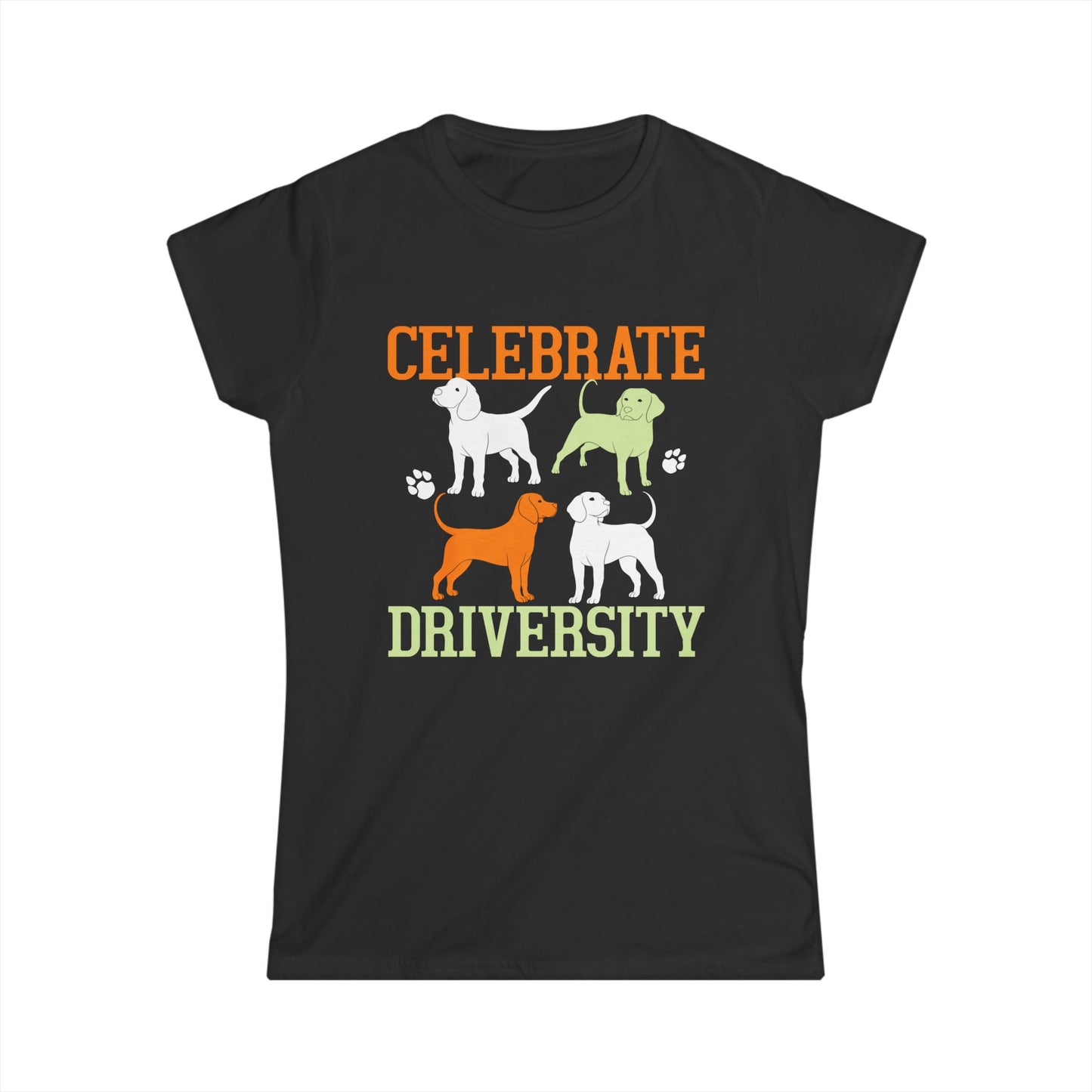 Celebrate Diversity Dog Silhouette Women's Tee