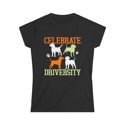 Celebrate Diversity Dog Silhouette Women's Tee