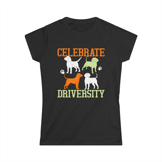 Celebrate Diversity Dog Silhouette Women's Tee