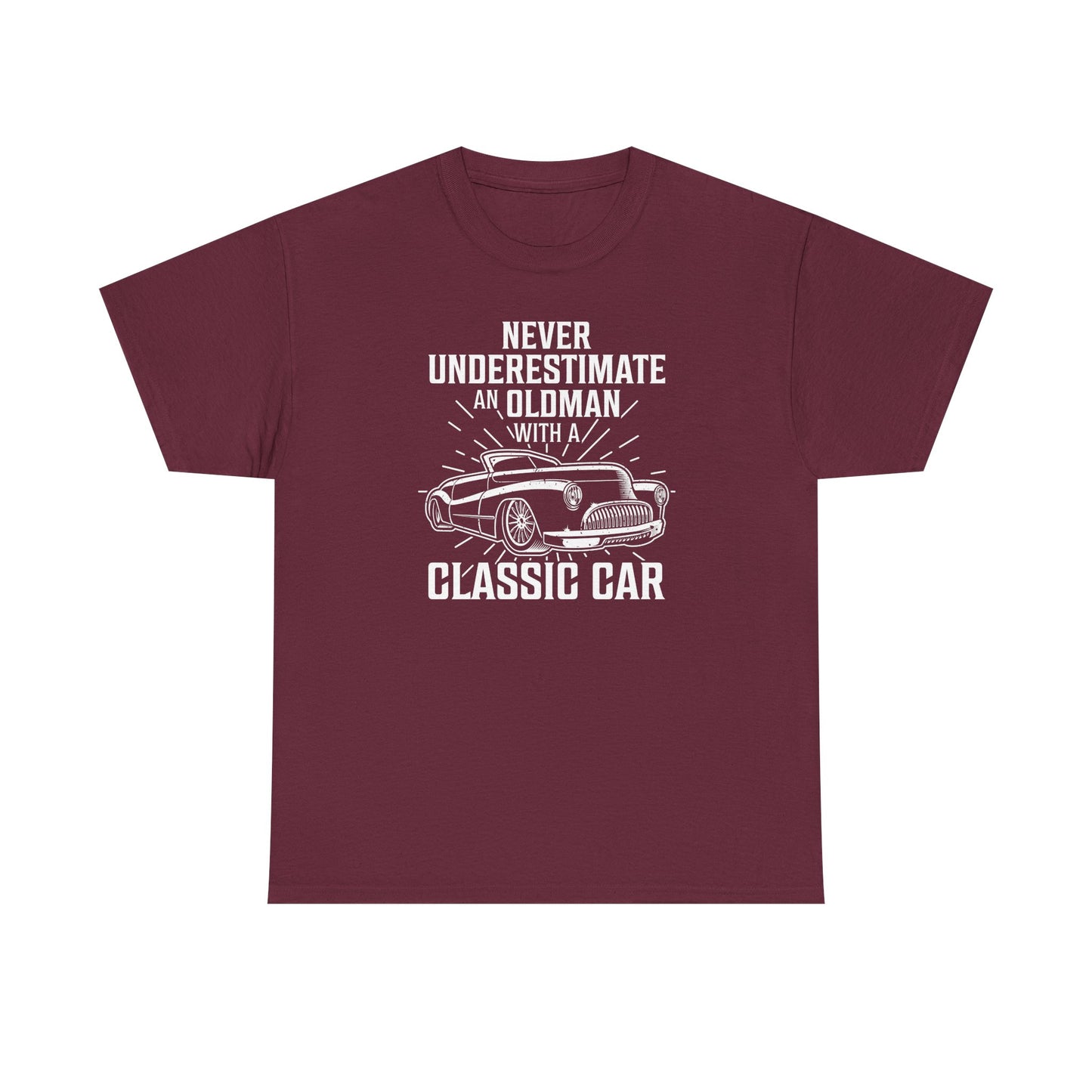 Never Underestimate Old Man With Classic Car Men's T-Shirt