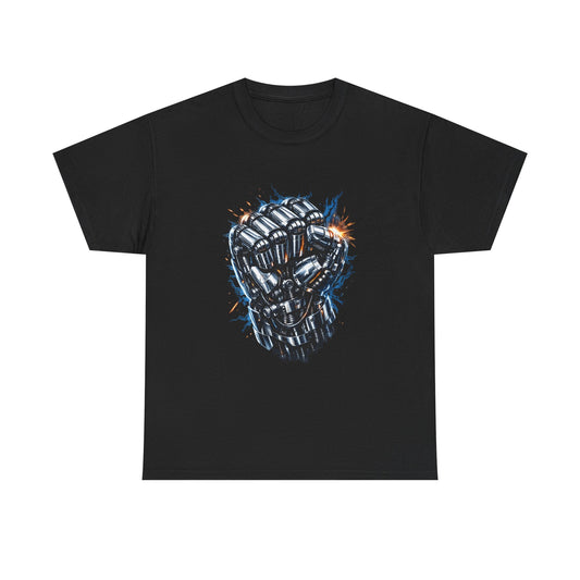 Black Mechanical Fist Men's T-Shirt