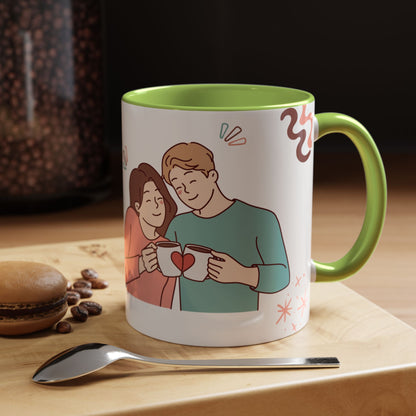 Cute Romantic Heart Design 11oz Mug