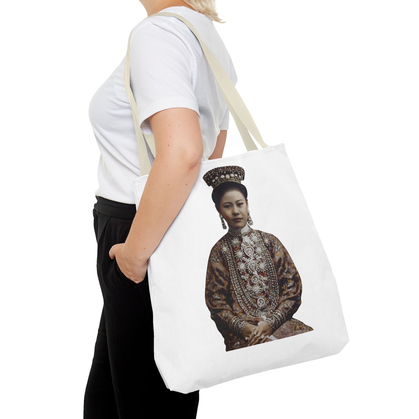 Vintage Peranakan Chinese Empress Portrait Tote Bag