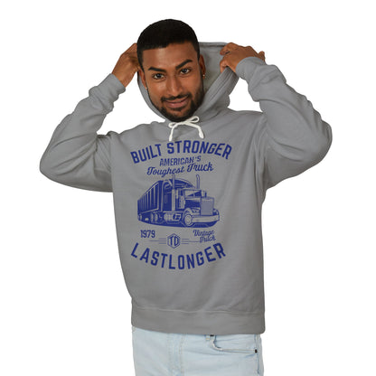 Built Stronger Last Longer Trucker Lightweight Hooded Sweatshirt