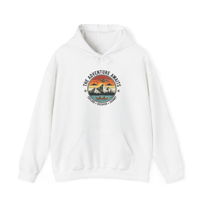 Adventure Awaits Heavy Blend Hooded Sweatshirt