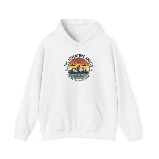 Adventure Awaits Heavy Blend Hooded Sweatshirt