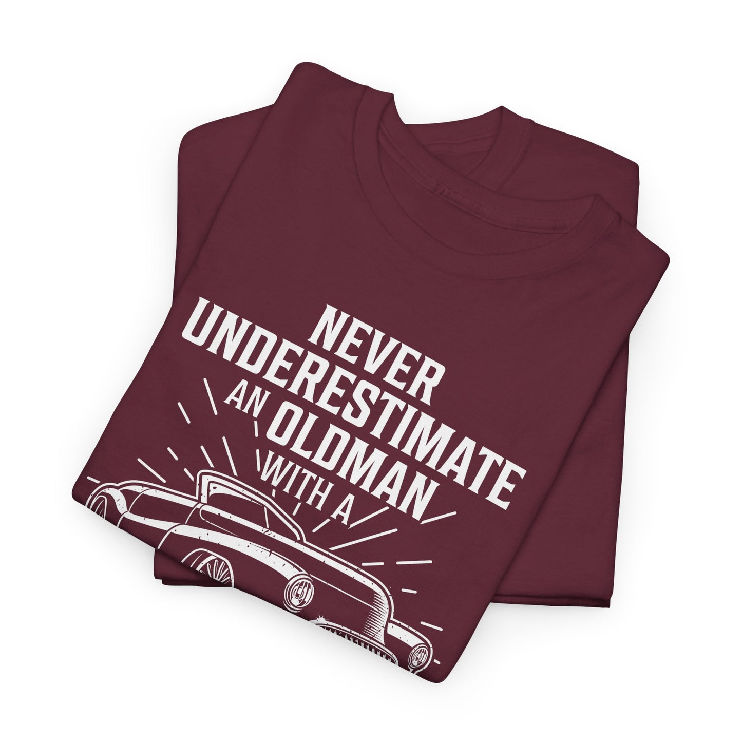 Never Underestimate Old Man With Classic Car Men's T-Shirt