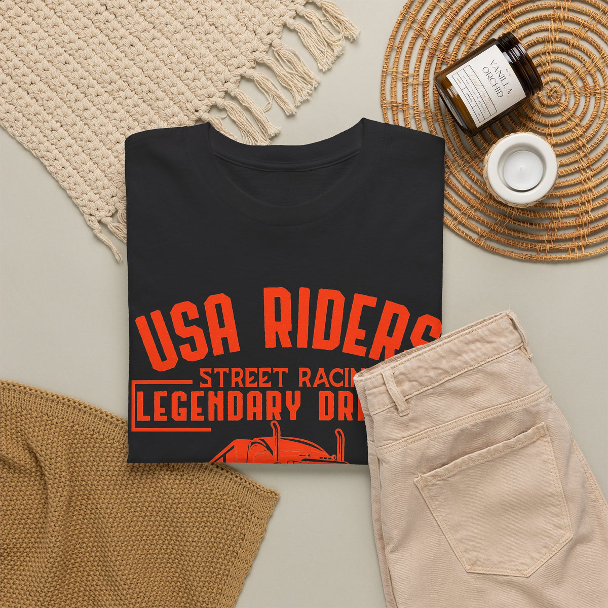 Camiseta de camión pesado de USA Riders Detroit