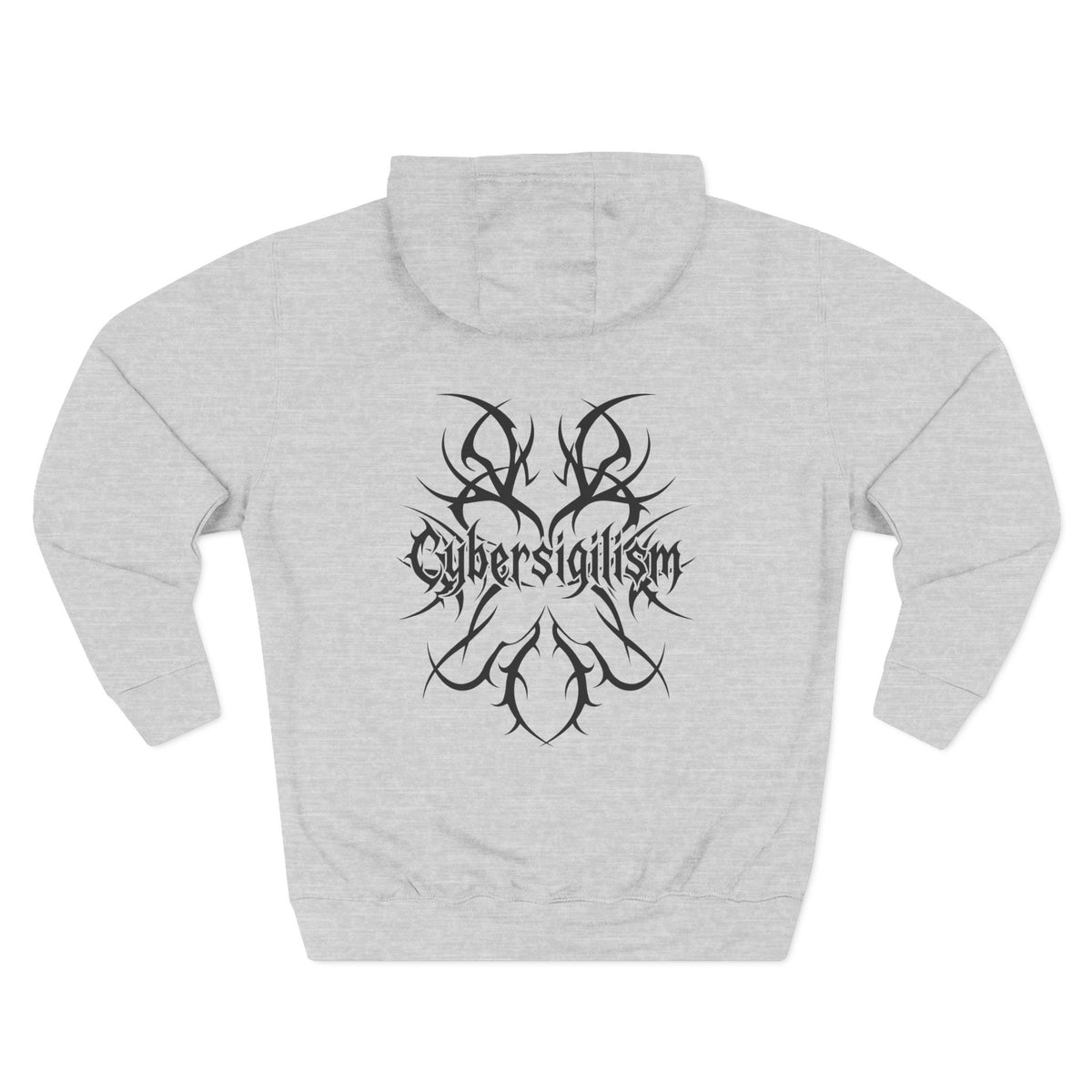 Cybersigilism Gothic Three-Panel Fleece Hooded Sweatshirt