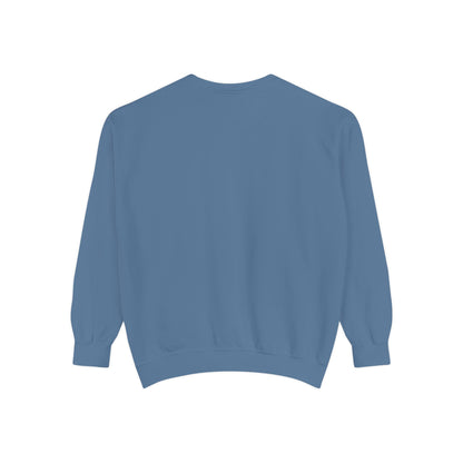 Floral Retro Block Print Garment-Dyed Women's Sweatshirt