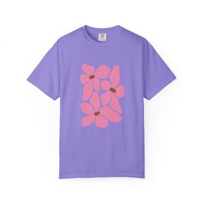 Pink Petal Bloom Garment-Dyed Women's T-Shirt