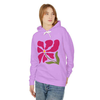 Floral Abstract Flower Lightweight Women's Hooded Sweatshirt