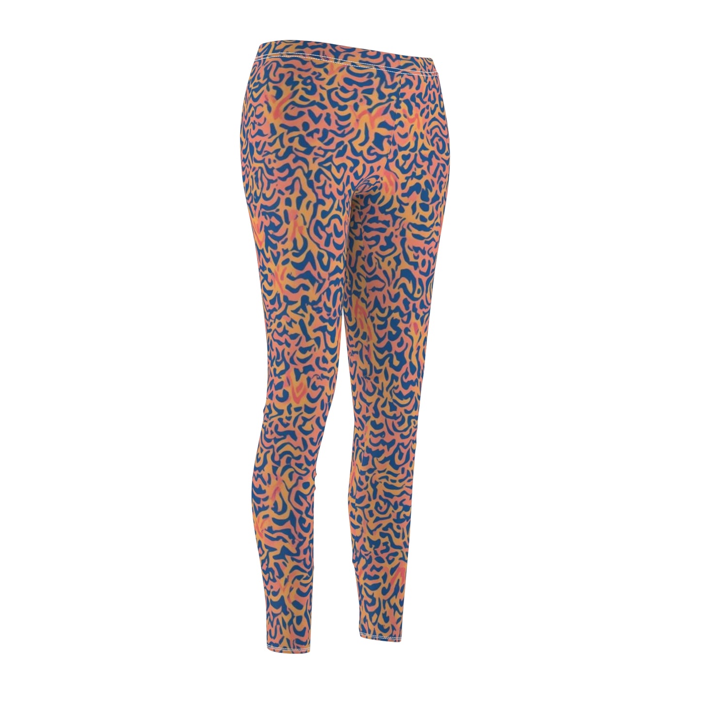 Abstract Leopard-Print Women's Leggings