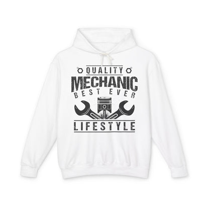 Quality Mechanic Best Ever Lifestyle Lightweight Hooded Sweatshirt