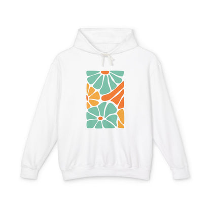 Colorful Floral Pattern Lightweight Women's Hooded Sweatshirt