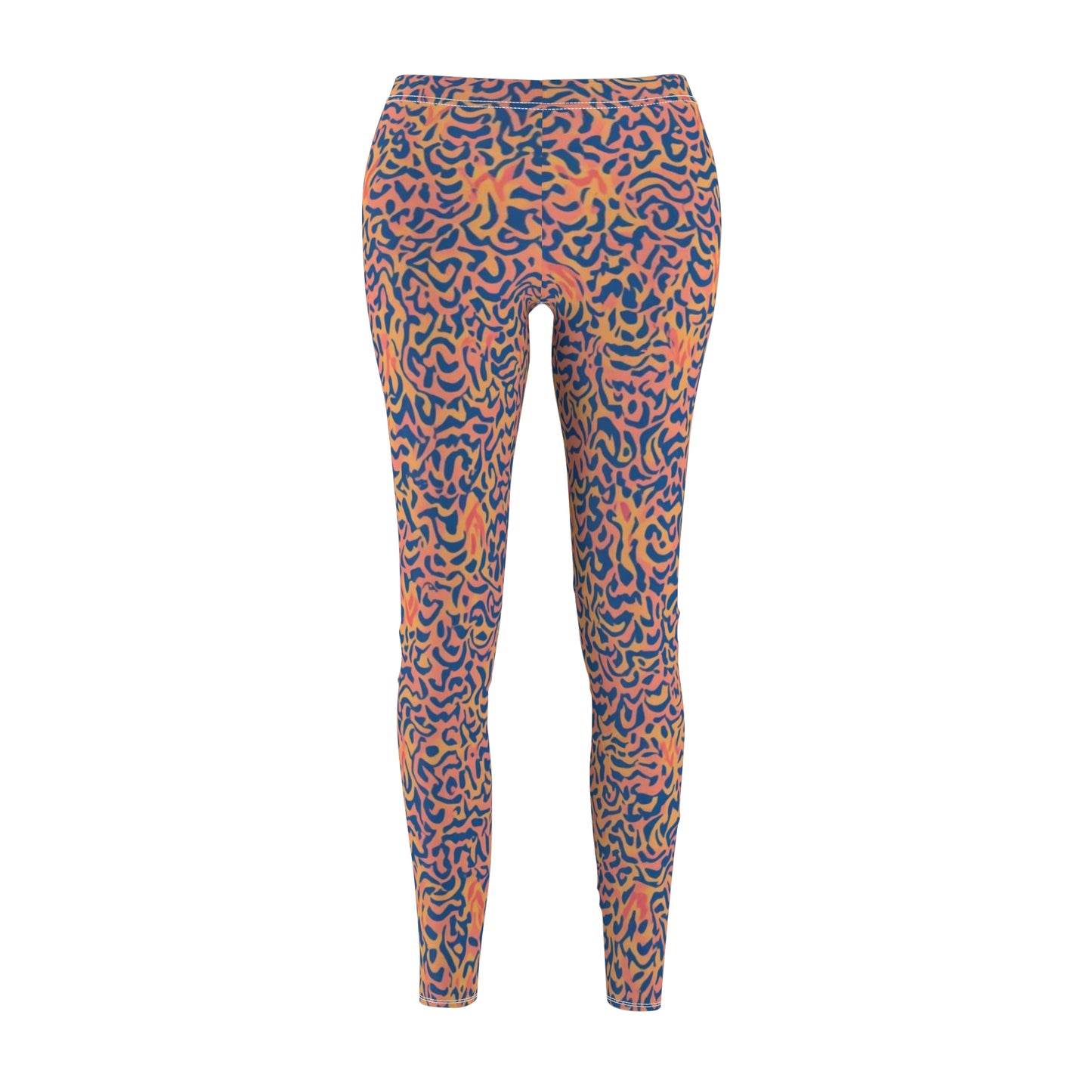 Abstract Leopard-Print Women's Leggings