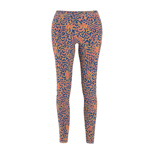 Abstract Leopard-Print Women's Leggings