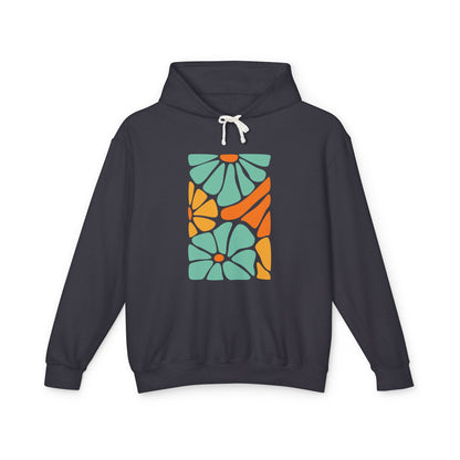 Colorful Floral Pattern Lightweight Women's Hooded Sweatshirt
