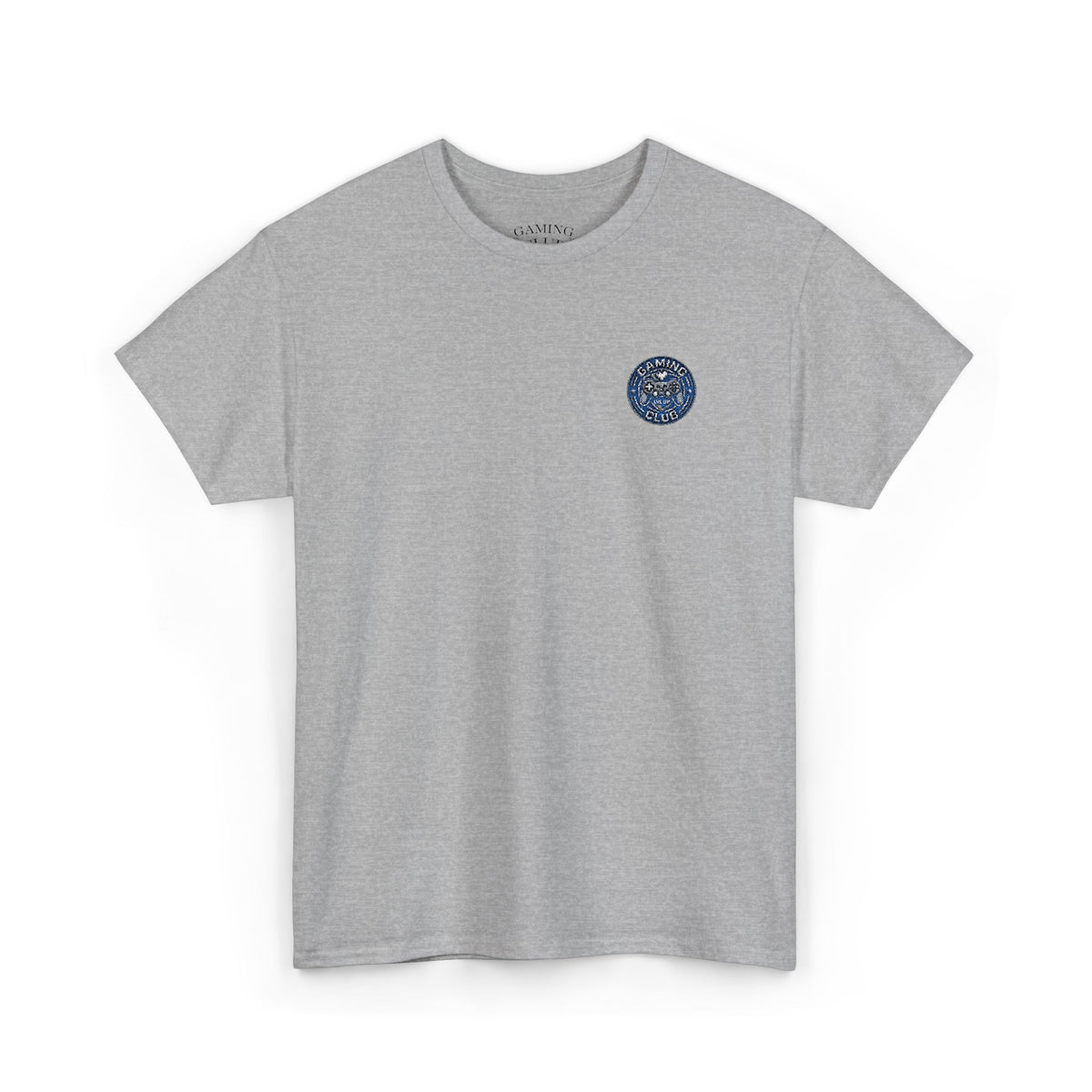 Gaming Club Embroidered Chest Logo Classic Crewneck T-Shirt