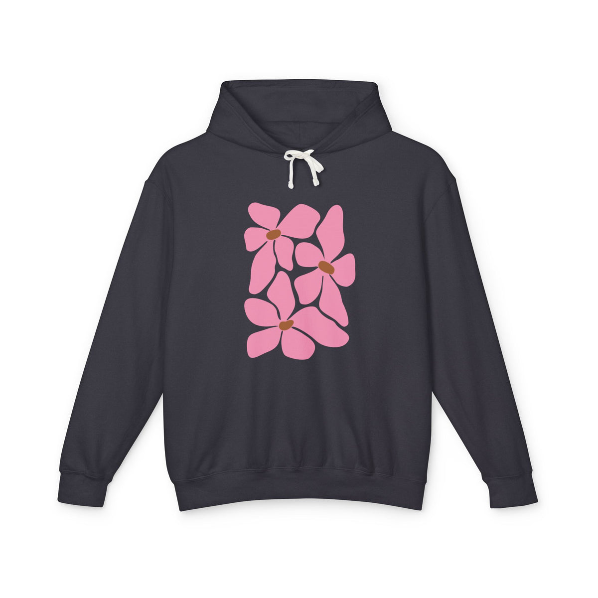Pink Petal Bloom Lightweight Women's Hooded Sweatshirt