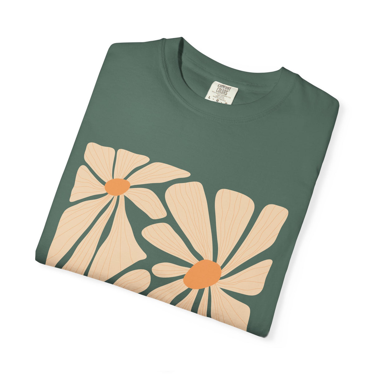 Daisy Square Garment-Dyed Women's T-Shirt