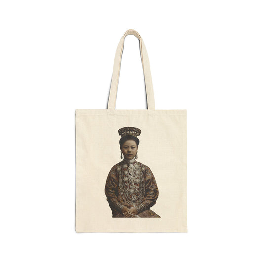Vintage Peranakan Chinese Empress Portrait Tote Bag