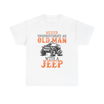 Never Underestimate Old Man With Jeep T-Shirt