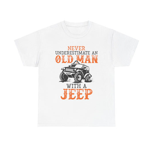Never Underestimate Old Man With Jeep T-Shirt