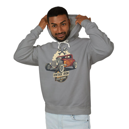 Vintage Iron Speed Demons Lightweight Hooded Sweatshirt