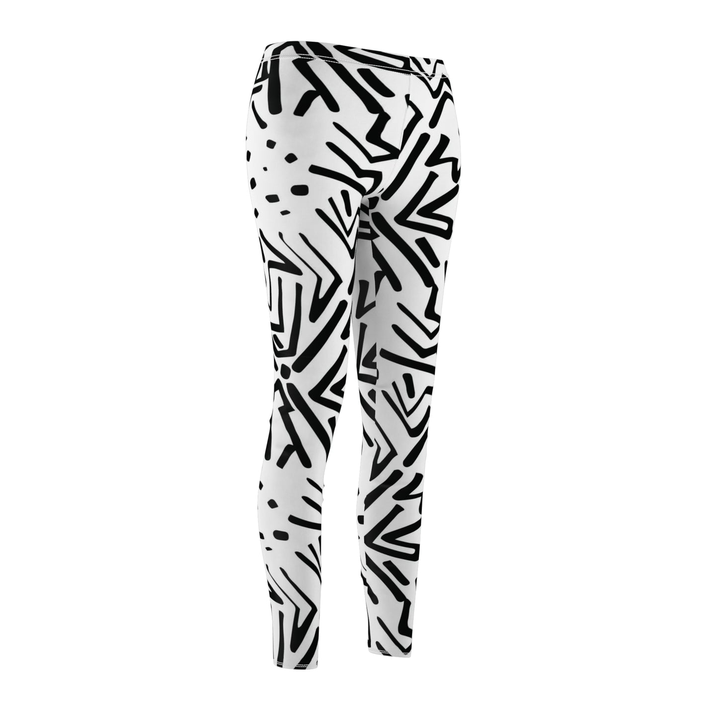 Graphic Doodle Print Women's Casual Leggings