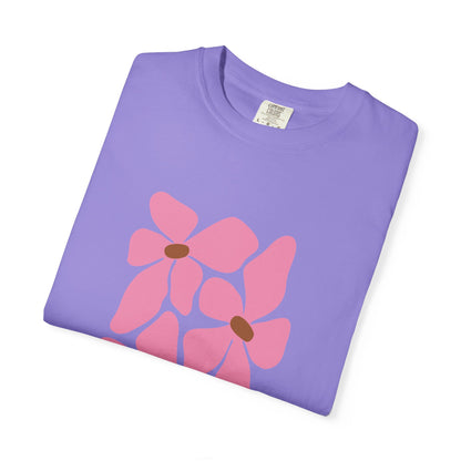 Pink Petal Bloom Garment-Dyed Women's T-Shirt