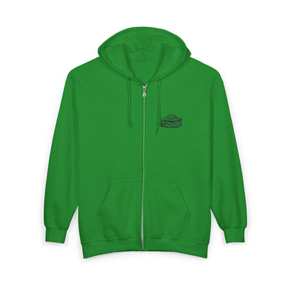 Hallasan Embroidered Chest Logo Zipper Hooded Sweatshirt