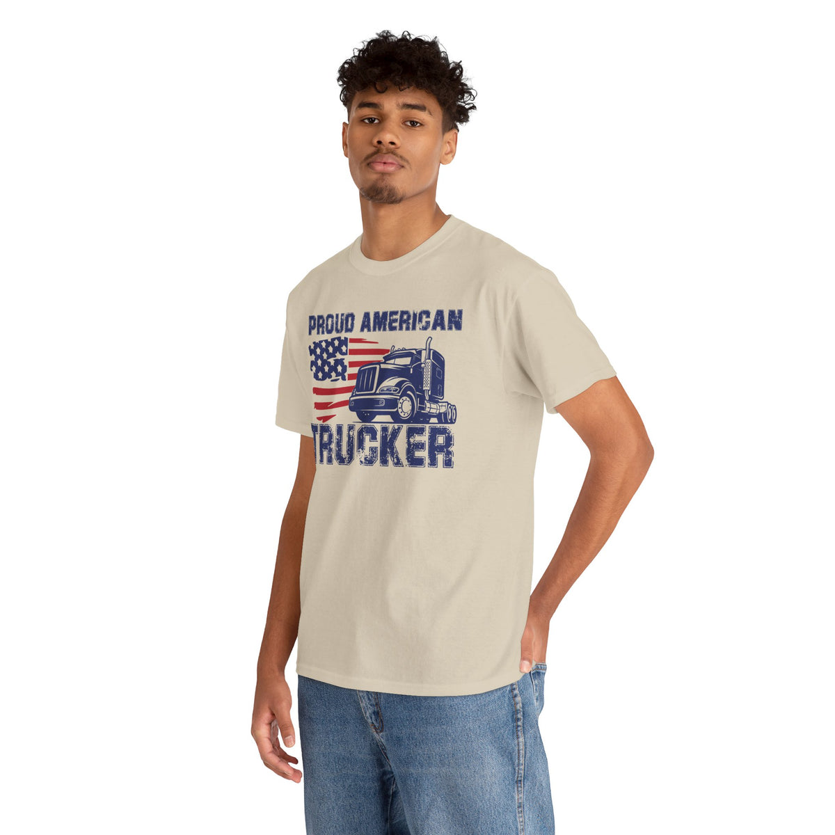 Proud American Trucker T-Shirt