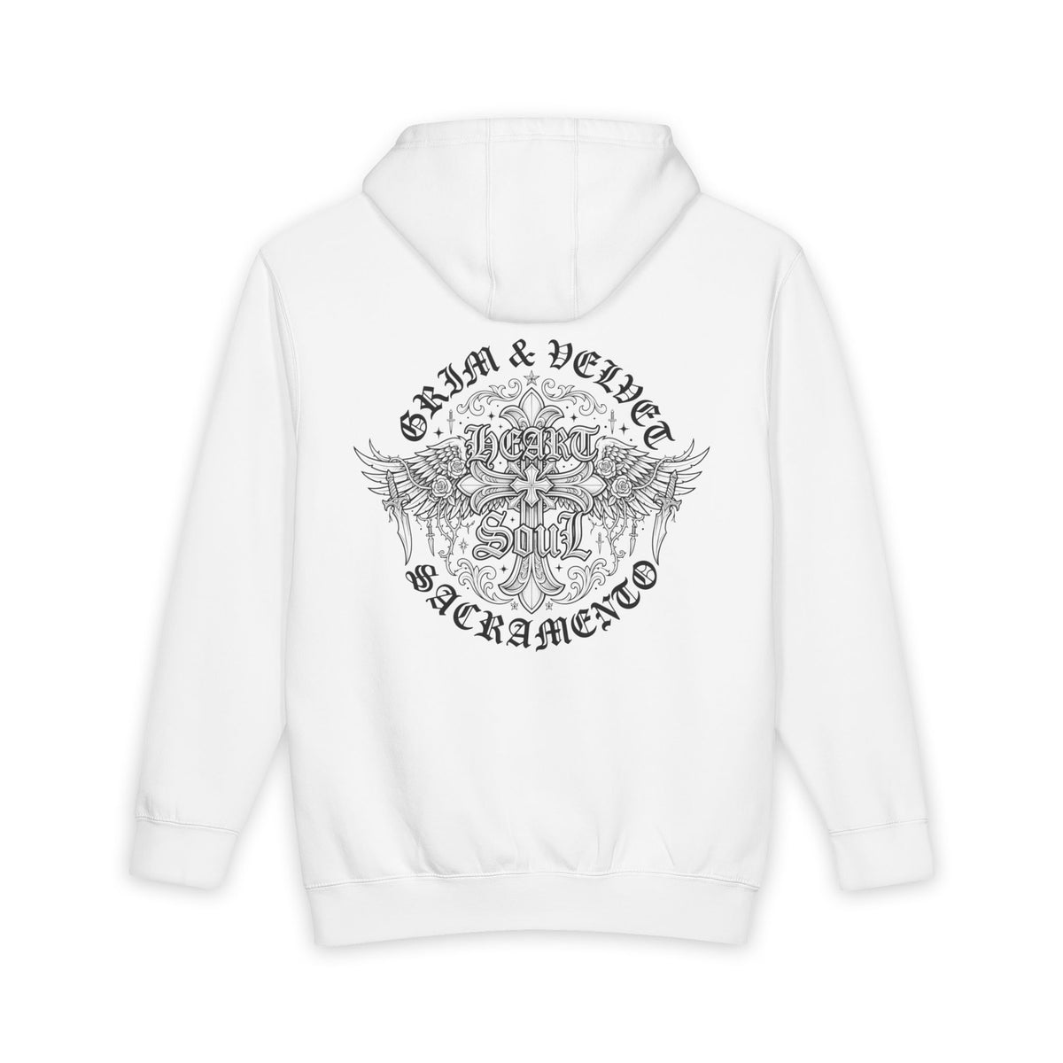 Grim & Velvet Heart Soul Heavyweight Hooded Sweatshirt