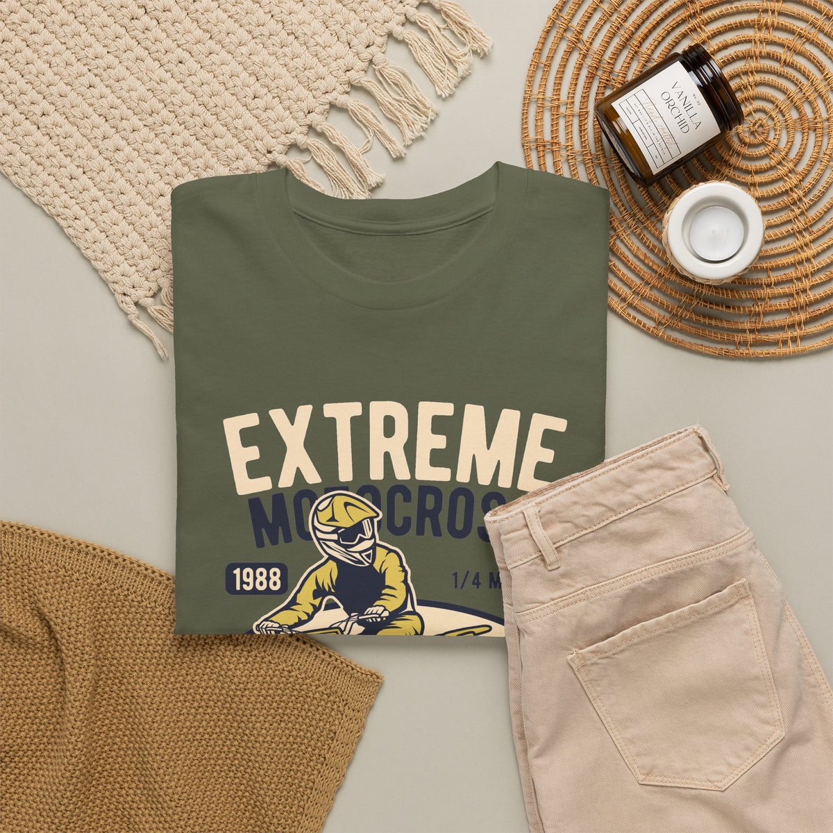 Extreme Motocross Retro Racing Champion T-Shirt