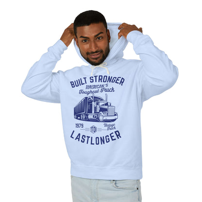 Built Stronger Last Longer Trucker Lightweight Hooded Sweatshirt