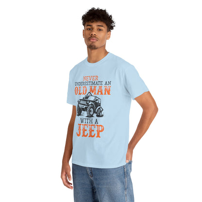 Never Underestimate Old Man With Jeep T-Shirt