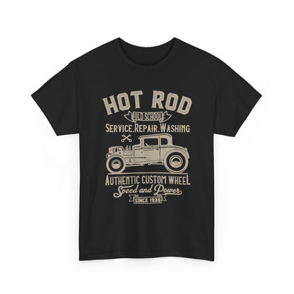 Hot Rod Old School Authentic Custom Wheel T-Shirt
