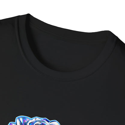 2001 Blue Chrome Cyberpunk Rose Women's T-Shirt