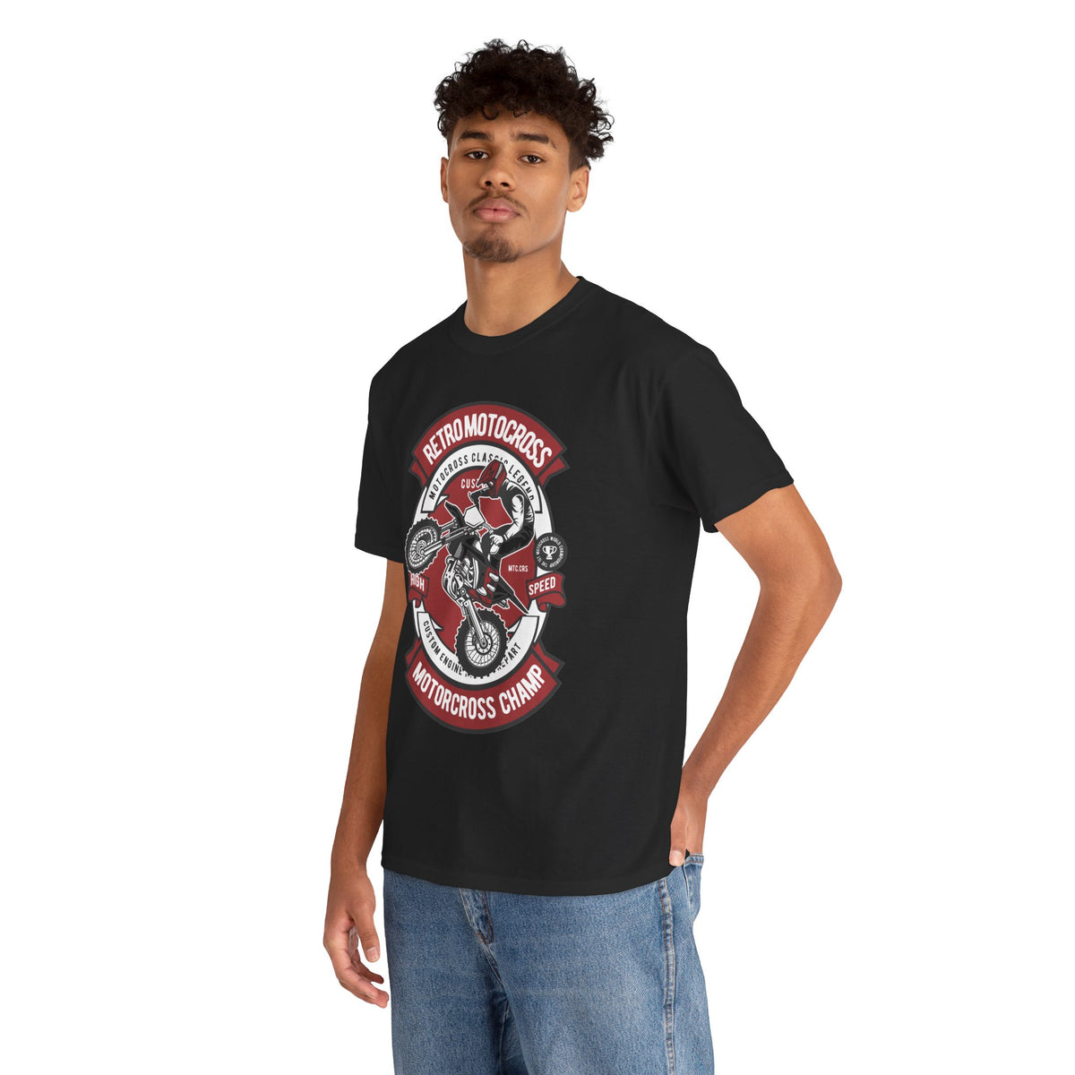 Retro Motocross Champion Motorcycle Racing T-Shirt