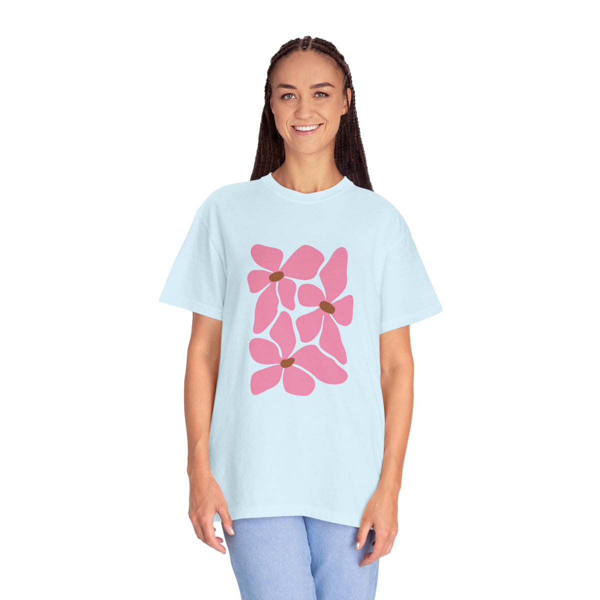 Pink Petal Bloom Garment-Dyed Women's T-Shirt