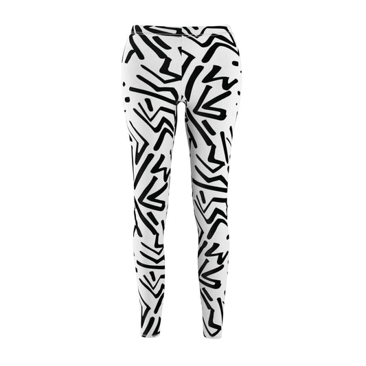 Graphic Doodle Print Women's Casual Leggings