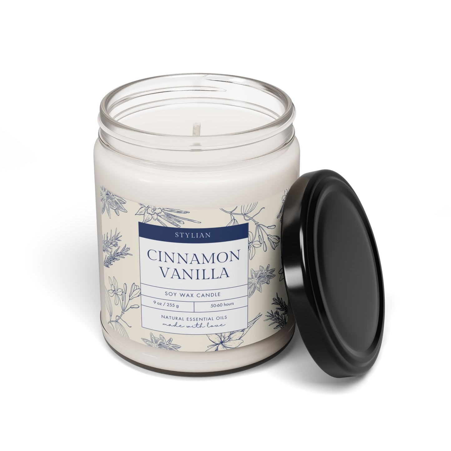 Cinnamon Vanilla Soy Candle 9oz