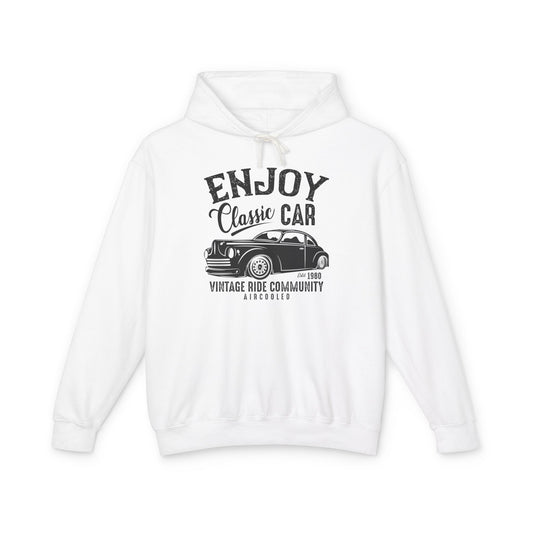 Enjoy Classic Car Lightweight Hooded Sweatshirt