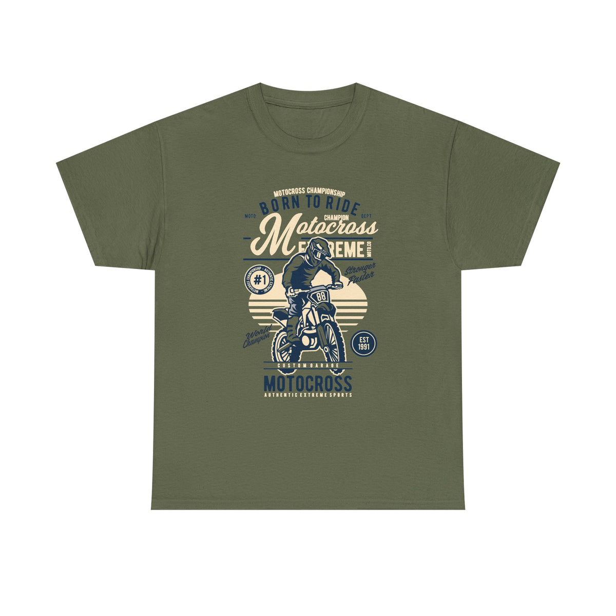 Born to Ride Motocross Graphic T-Shirt