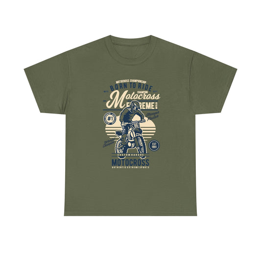 Born to Ride Motocross Graphic T-Shirt