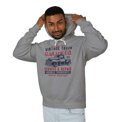 American Classic Vintage Truck Garage Co. Service And Repair Lightweight Hooded Sweatshirt